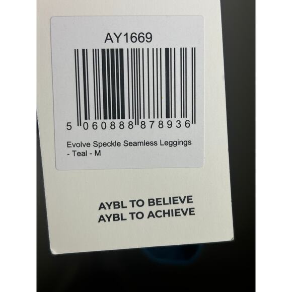 AYBL Speckle Seamless High Rise Leggings Teal size M NWT - Picture 5 of 8